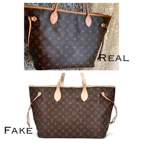 louis vuitton original bags vs fake|faux louis vuitton neverfull bag.